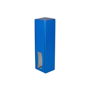 Krabice na víno 85x333x85 mm, modrá matná