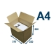 Krabice z třívrstvého kartonu 310x220x300, klopová (0201) na tiskoviny A4