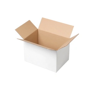 Krabice z třívrstvého kartonu 330x280x285, klopová (0201) BÍLÁ
