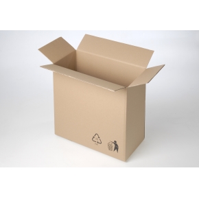 Krabice z třívrstvého kartonu 370x157x270, klopová (0201) T211B