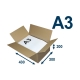 Krabice z třívrstvého kartonu 430x300x200, klopová (0201) na tiskoviny A3