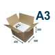 Krabice z třívrstvého kartonu 430x300x300, klopová (0201) na tiskoviny A3