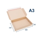 Krabice z třívrstvého kartonu 430x310x42 mm pro tiskoviny A3, lepicí páska