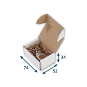 Krabice z třívrstvého kartonu 74x52x34, minikrabička, FEFCO 0471