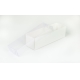 Krabička na makronky bílá s průhledným víkem 180x50x50mm