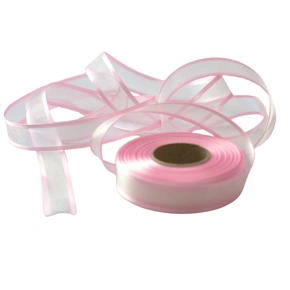 Monofilová stuha růžová, šíře 25 mm, délka 25 m