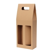 Odnoska na víno 160x80x320 mm, mikrovlna hnědo hnědá 2x0,75l Odnoska na víno 160x80x320 mm, mikrovlna hnědo hnědá 2x0,75l