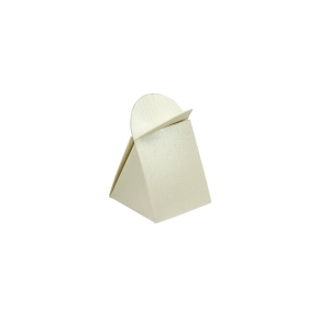 Ozdobná krabička na pralinku 45x45x45/22 mm, krémová perleť