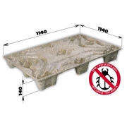 Paleta lisovaná INKA - 1140x1140x140 (container) - nosnost 800kg Paleta lisovaná INKA - 1140x1140x140 (container) - nosnost 800kg