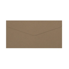 Papírová obálka 220x110 mm, formát DL, hnědá - kraft