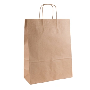 Papírová taška s krouceným uchem 320x160x430 mm, kraft