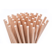 Papírové brčko JUMBO 200x8 mm, hnědé Papírové brčko JUMBO 200x8 mm, hnědé