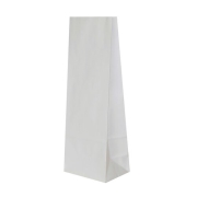 Papírový sáček s obdelníkovým dnem, 100x70x260 mm, bílý