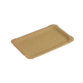 Papírový tácek 130x200 mm, hnědý - kraft