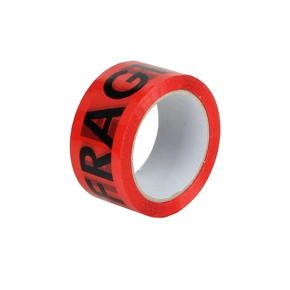 Páska samolepicí PP 50x66 tisk FRAGILE/Křehké červeno-černá