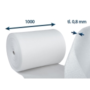 Pěnový polyetylén PE-role, tl. 0,8mm, š.100cm/návin 500m Pěnový polyetylén PE-role, tl. 0,8mm, š.100cm/návin 500m