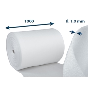 Pěnový polyetylén PE-role, tl. 1mm š.100cm/návin 500m Pěnový polyetylén PE-role, tl. 1mm š.100cm/návin 500m