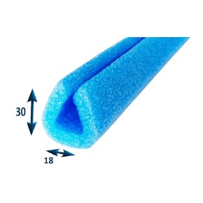 Pěnový polyetylén Profil U = 18, 1ks = 2bm