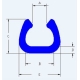 Pěnový polyetylén Profil U = 18, 1ks = 2bm