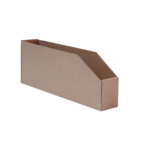 Regálový zásobník 146x400x130mm na CD, hnědý kartonový