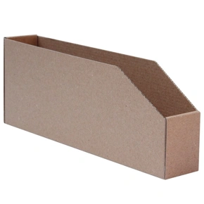 Regálový zásobník 45x278x107mm, hnědý kartonový