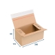 Rychlouzavírací krabice 3VVL 200x110x90 mm, lepicí páska, kraft