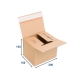 Rychlouzavírací krabice 3VVL 200x150x150 mm, lepicí páska, kraft
