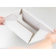 Rychlouzavírací krabice 3VVL 278x205x75 mm, lepicí páska, bílá