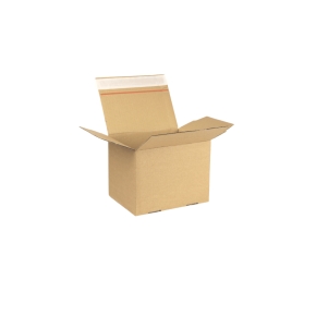 Rychlouzavírací krabice 3VVL 335x214x128 mm, lepicí a odtrhávací pásek, kraft