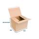 Rychlouzavírací krabice 3VVL 380x285x285 mm, lepicí páska, kraft