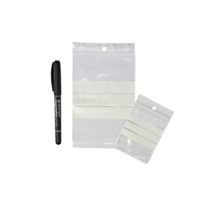 Sáček rychlouzavírací PE 160x220/0,05 -s bílými pruhy