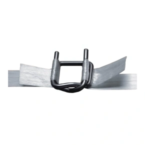 Spona vázací pro polyesterovou pásku PES šíře 19mm, drátěná, fosfát