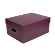 Úložná krabice komplet 430x300x200 mm, vínová matná Úložná krabice komplet 430x300x200 mm, vínová matná