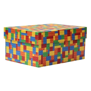 úložná krabice s víkem 250x250x150 mm, dekor 150002