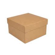 Úložná krabice s víkem 250x250x150 mm, kraftová
