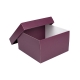 Úložná krabice s víkem 250x250x150 mm, vínová matná