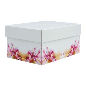 úložná krabice s víkem 300x215x150 mm, dekor 150005