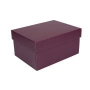 Úložná krabice s víkem 300x215x150 mm, vínová matná Úložná krabice s víkem 300x215x150 mm, vínová matná