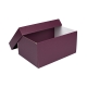 Úložná krabice s víkem 300x215x150 mm, vínová matná
