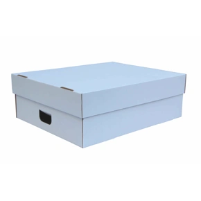 Úložná krabice s víkem 750 x 600 x 180 mm, BÍLÁ