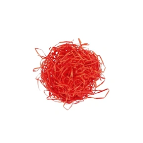 Vlna dřevitá barevná, červená 1 kg