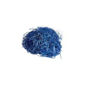 Vlna dřevitá barevná, modrá 1 kg