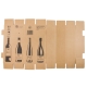 Zásilková krabice na 1 láhev vína 105x105x420 mm, hnědá