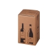 Zásilková krabice na 4 láhve vína 212x204x368 mm, hnědá